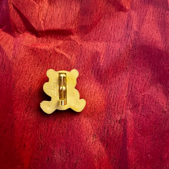 Vintage 1984 Hallmark Adorable Brown Teddy Bear Brooch Pin - Picture 2 of 2